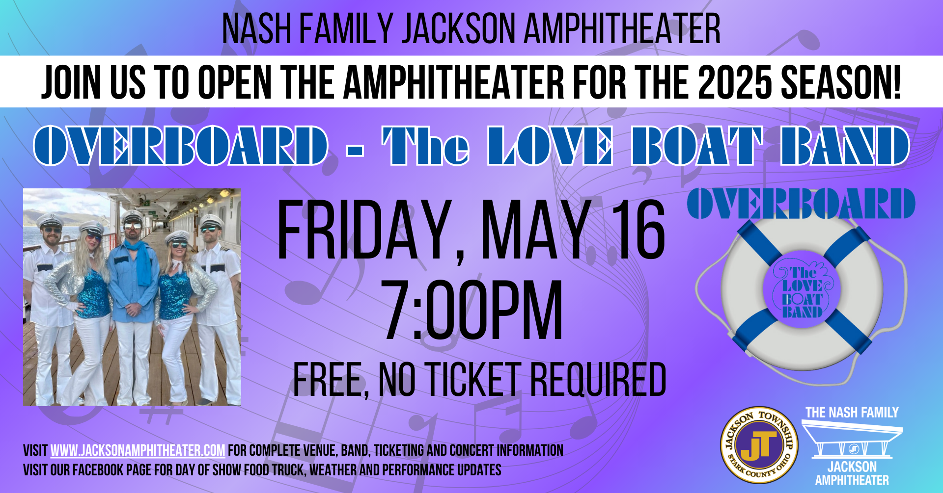 Join us to OPEN THE AMPHITHEATER for the 2025 season with