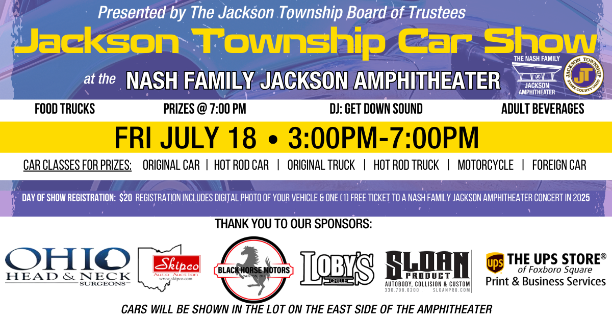 Jackson Township Car Show at the Nash Family Jackson Amphitheater